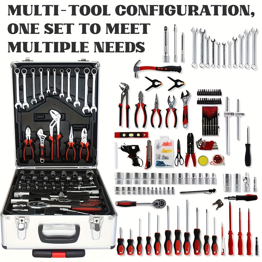 899/45/52pcs Professional Tool Set, Multi-functional Toolbox, Portable Design, For Home And Car Repair, A Tool Set For Enthusiasts And Professionals, A Gift For Friends, Local Shipping