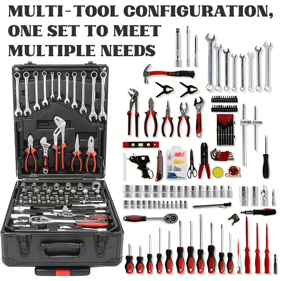 899/45/52pcs Professional Tool Set, Multi-functional Toolbox, Portable Design, For Home And Car Repair, A Tool Set For Enthusiasts And Professionals, A Gift For Friends, Local Shipping