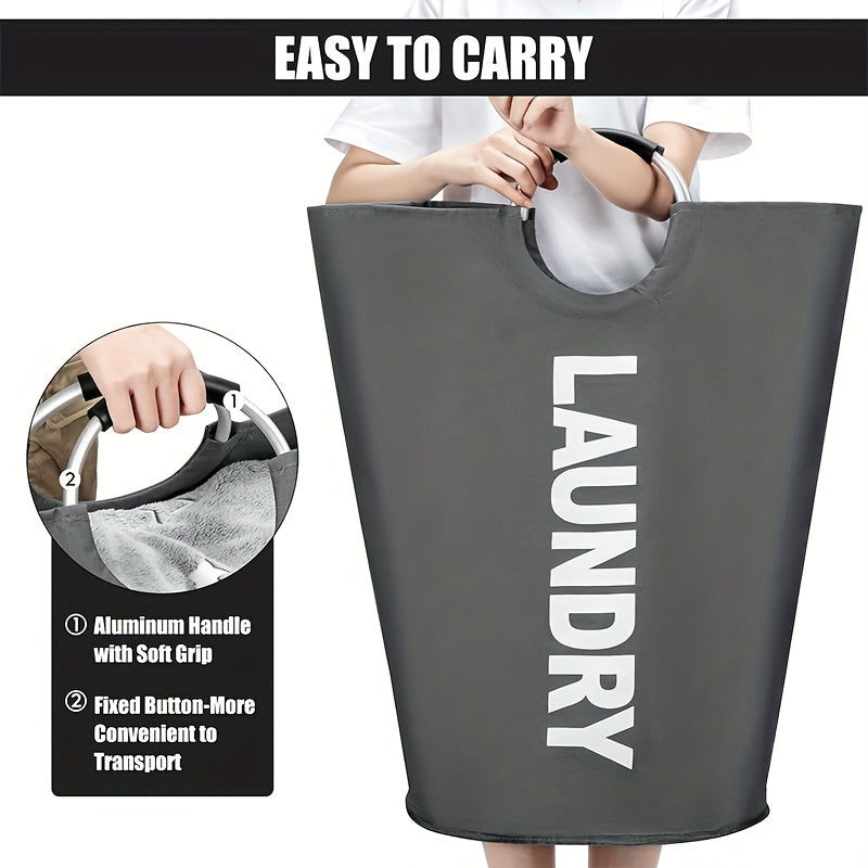 Large Laundry Basket with Foldable Laundry Bag, Independent High Hanger, Foldable Laundry Box, High Quality Laundry Basket, Of High Quality. The Handle Ring Adopts A Half Ring Design And The...