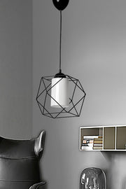 Black Fer Single Pendant Lamp Decorative Chandelier Living Room, Kitchen, Entrance And Hallway