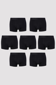 Men'S Boxer 7 Pack Black Pack Cotton Lycra