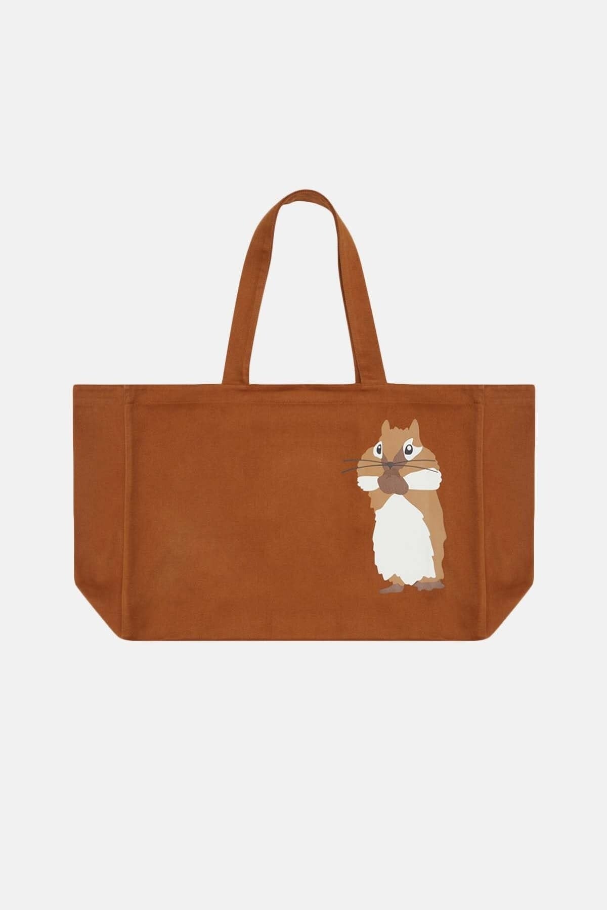 Squirrel Beach Bag - Brown