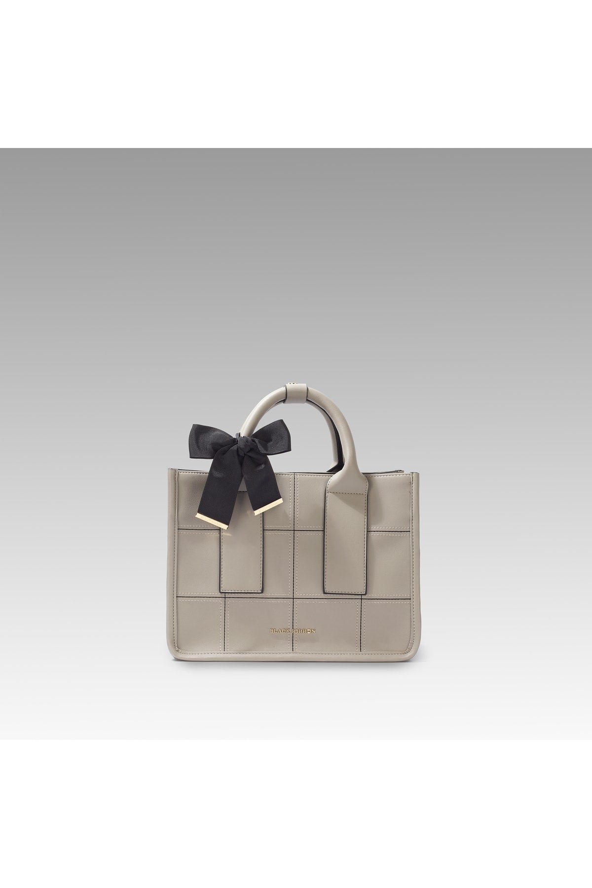 Light Gray Embroidered Shoulder Bag