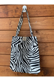 Zebra Gusseted Tote Bag