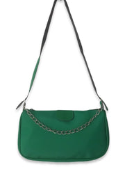 Green Thin Chain Baguette Women'S Bag