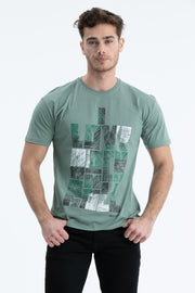 Men'S T-Shirt Regular Fit S-4095 Mint