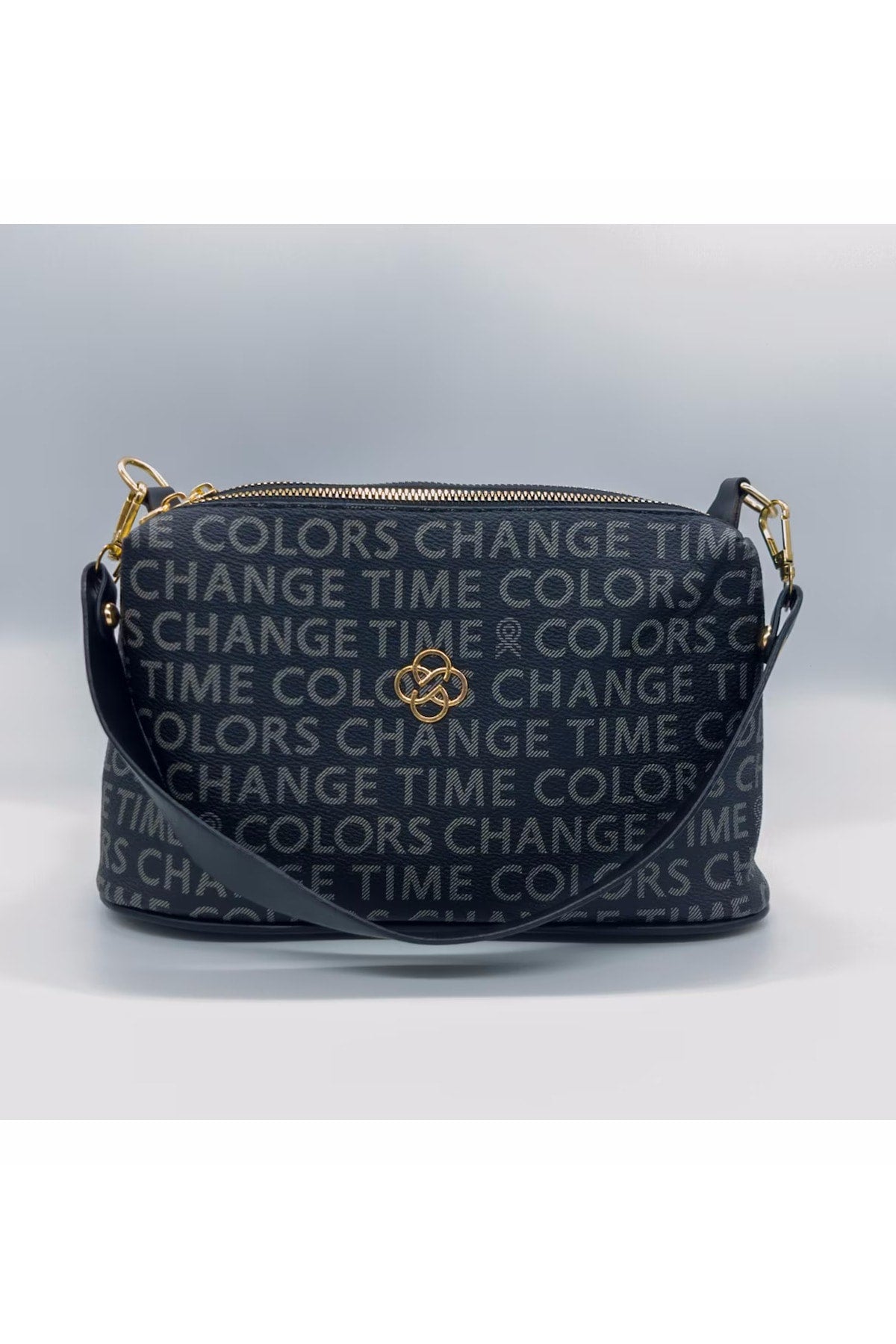 Women'S Bag Black Three Part Shoulder Cross Strap Gogus Bag (A Quality)