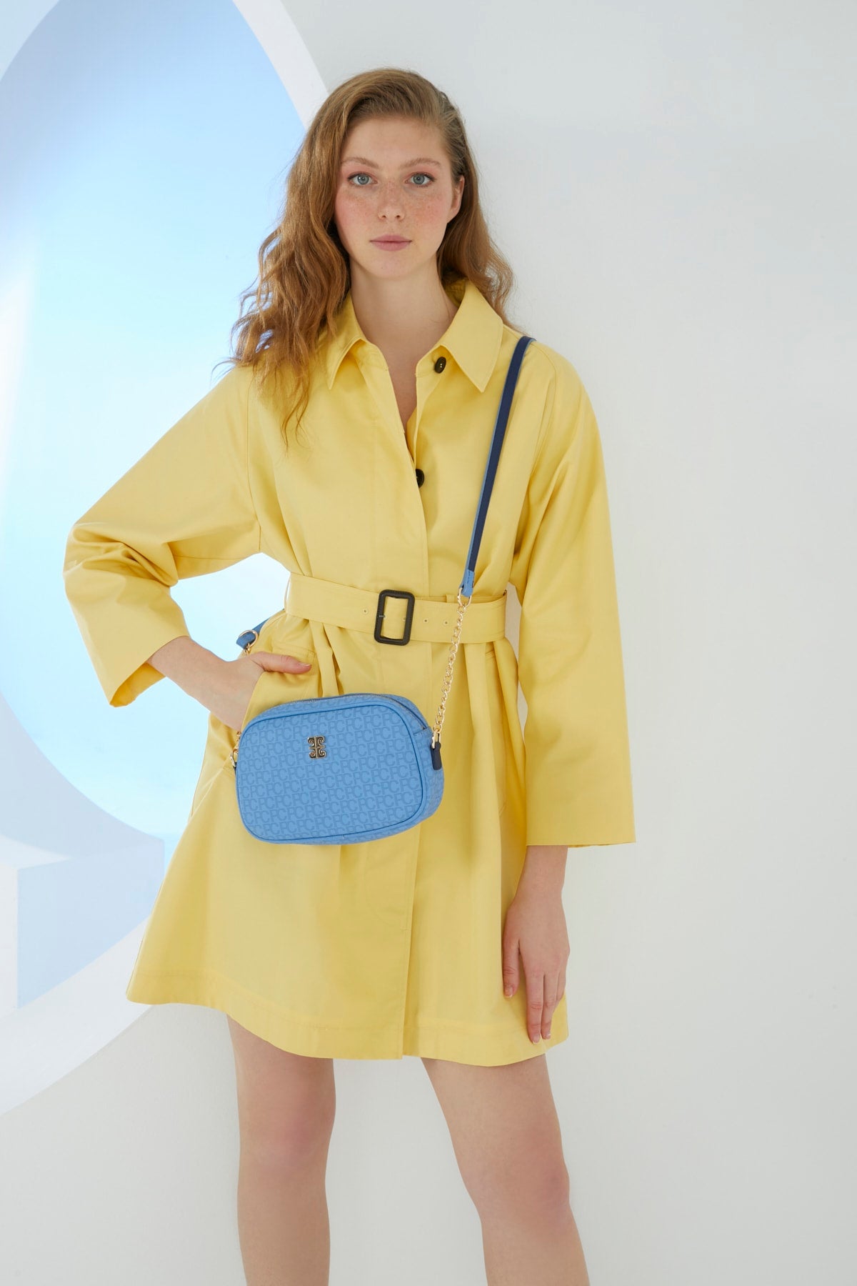 Small Alphabet Blue Women'S Shoulder Bag 05Po22Y1543