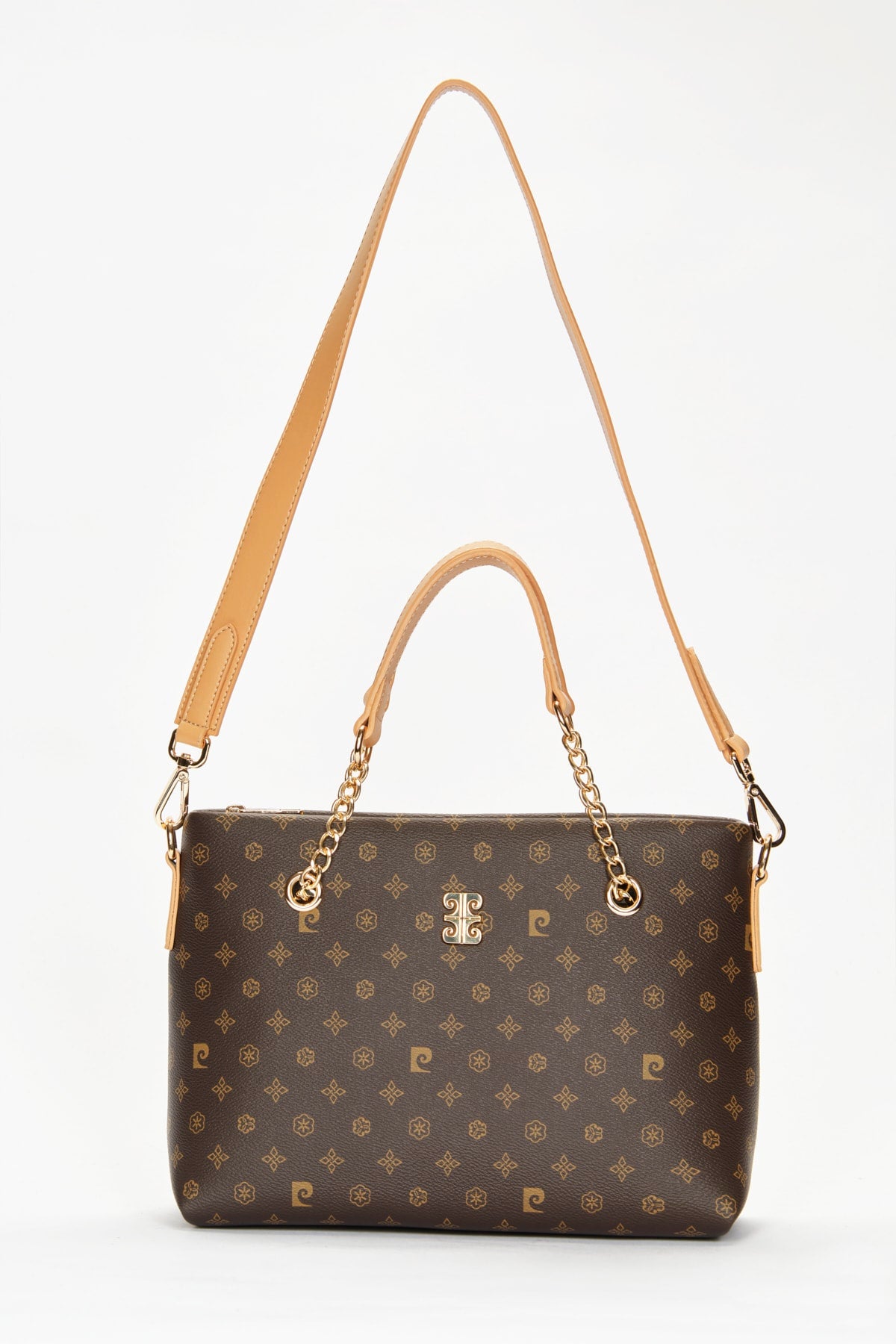 Coffee Monogram Women Shoulder Bag 05Po22Y1561