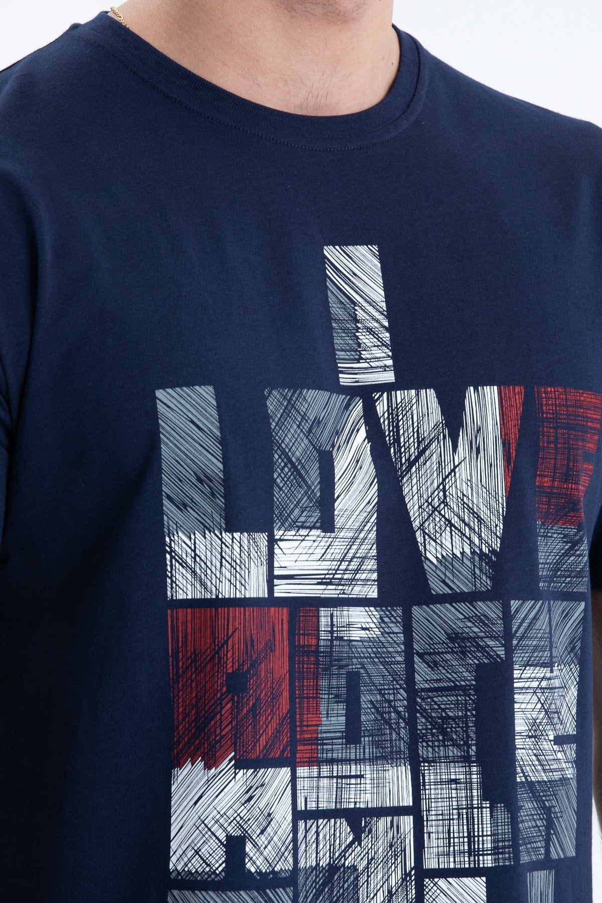 Men'S T-Shirt Regular Fit S-4095 Navy