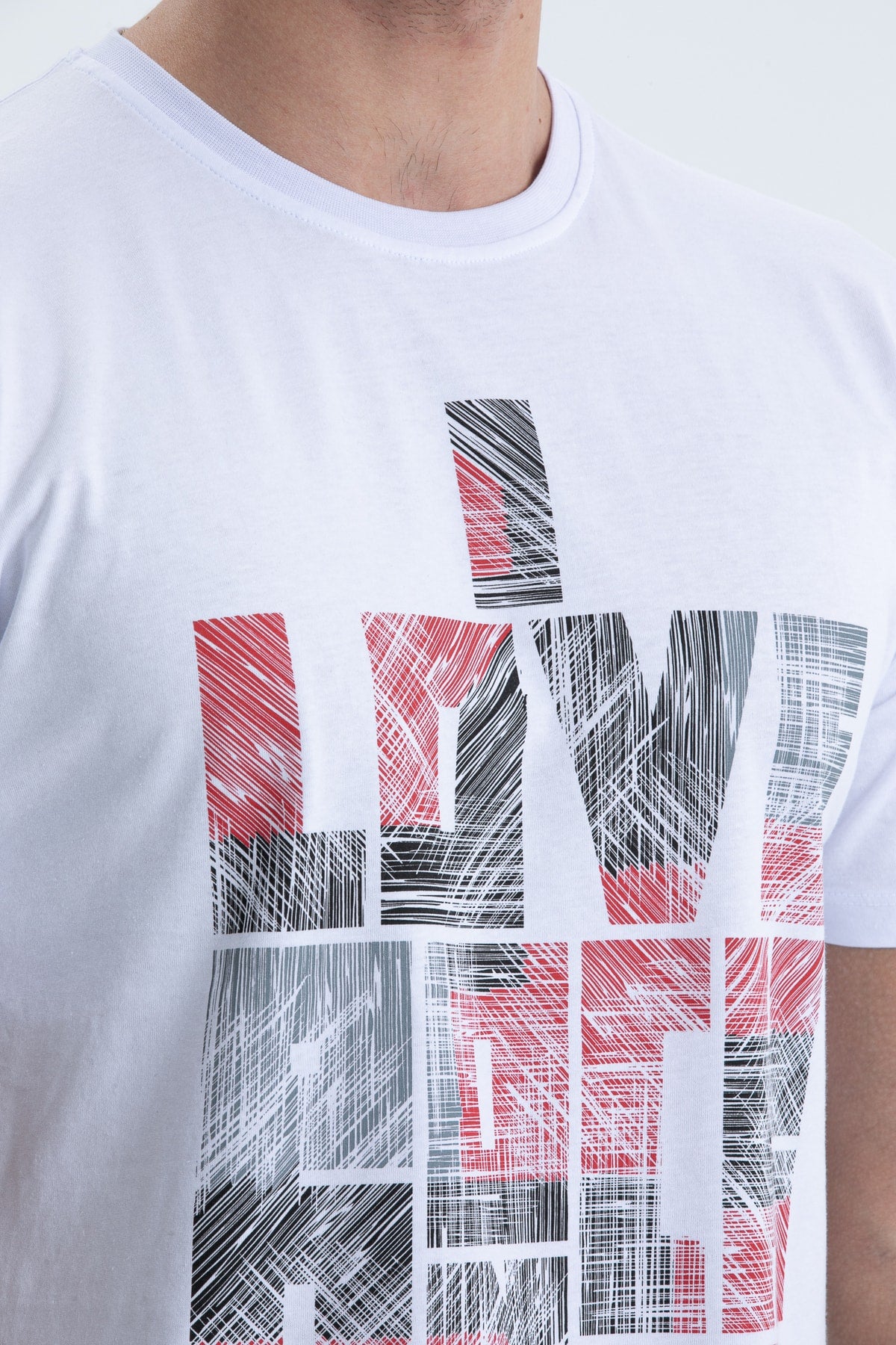 Men'S T-Shirt Regular Fit S-4095 White