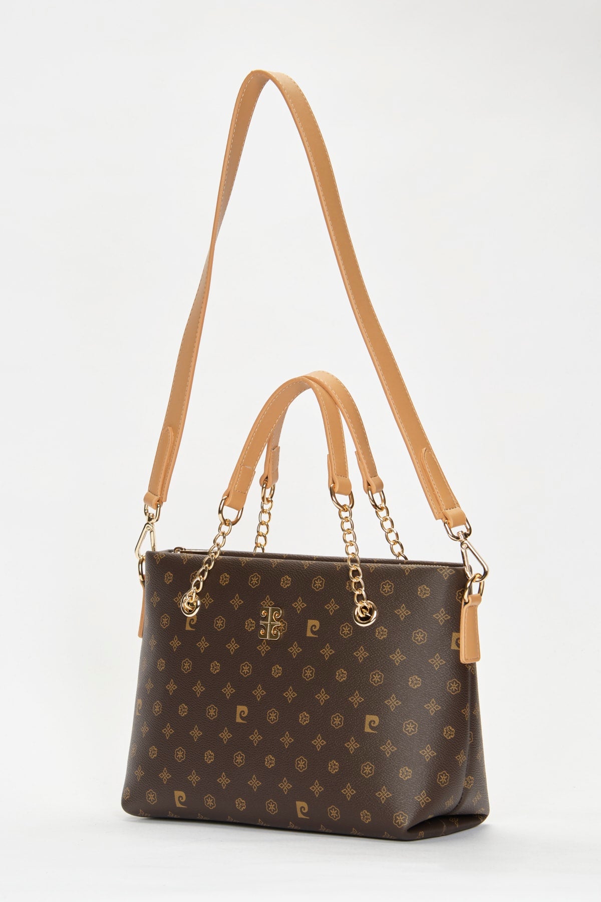 Coffee Monogram Women Shoulder Bag 05Po22Y1561