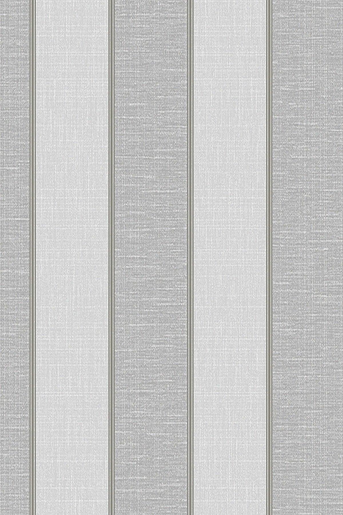5353 Popular Soft Gray Cream Thick Striped Luxury Wallpaper 5.30 M² - Swordslife