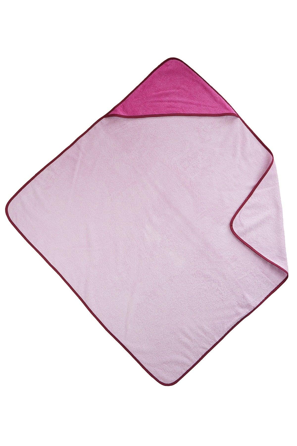 Baby Bath Towel Swaddle Outlet Used Up To 0-5 Years Old 100x100cm/ Plain Pink - Swordslife