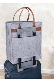 Leather Handle Travel Shoes/ Suitcase