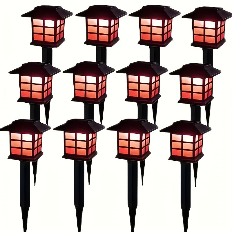 24/12/6pcs Halloween Solar Outdoor Lights, IP44 Waterproof Walkway Lights, LED Landscape Lighting Garden Lights, Suitable For Walkways, Driveways, Courtyards And Lawns, Solar Garden Decorations...