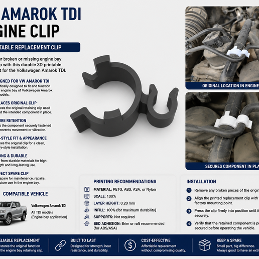 VW Amarok Uyumlu Motor Klibi