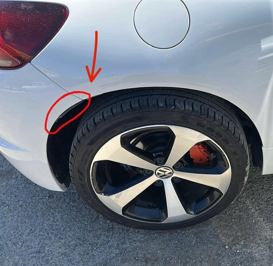Volkswagen Scirocco Uyumlu Arka Çamurluk Kapağı