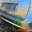Volvo V50 Uyumlu Arka Tampon Takozu