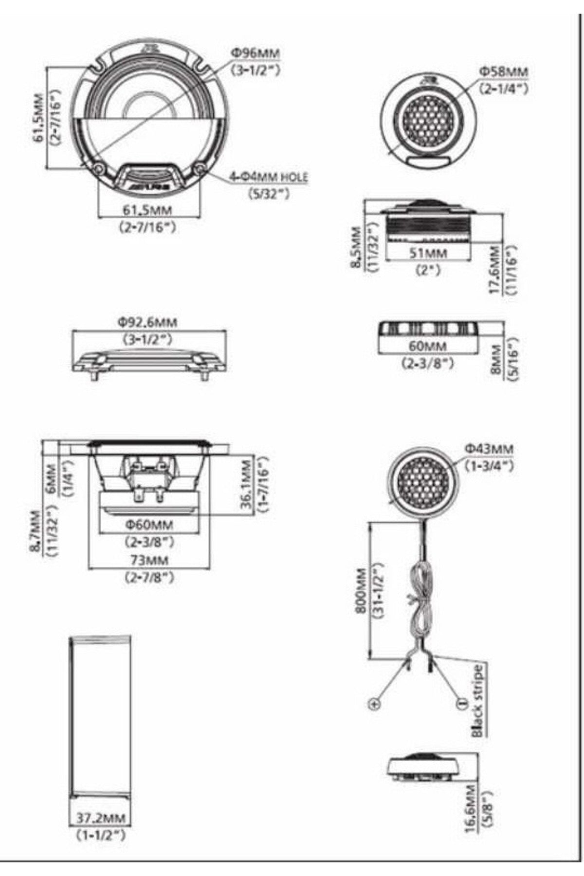 alpine s653 3 yollu pod pod