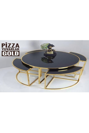 Pizza 4 1 Cub Coffee Table Gold