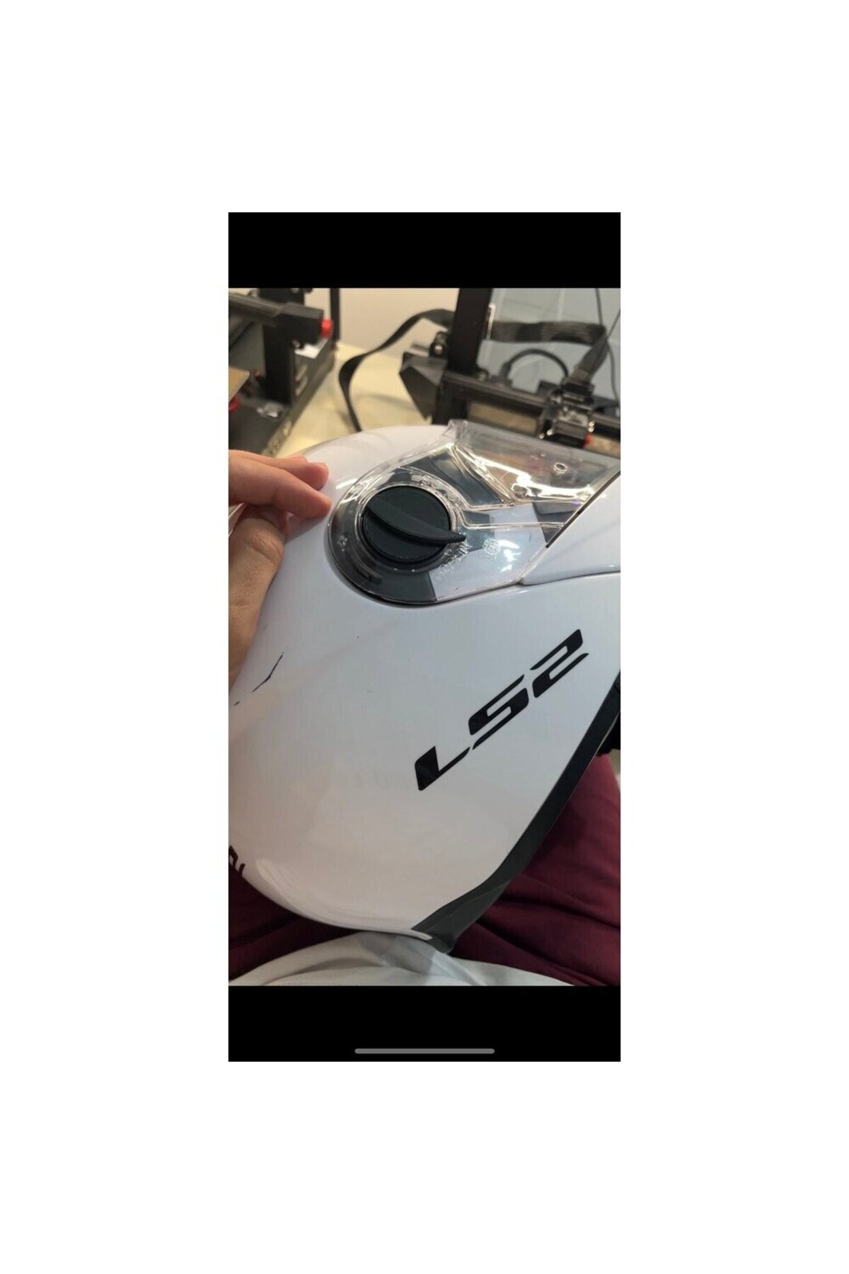 LS2 kask Cam Tutamak Düğmesi