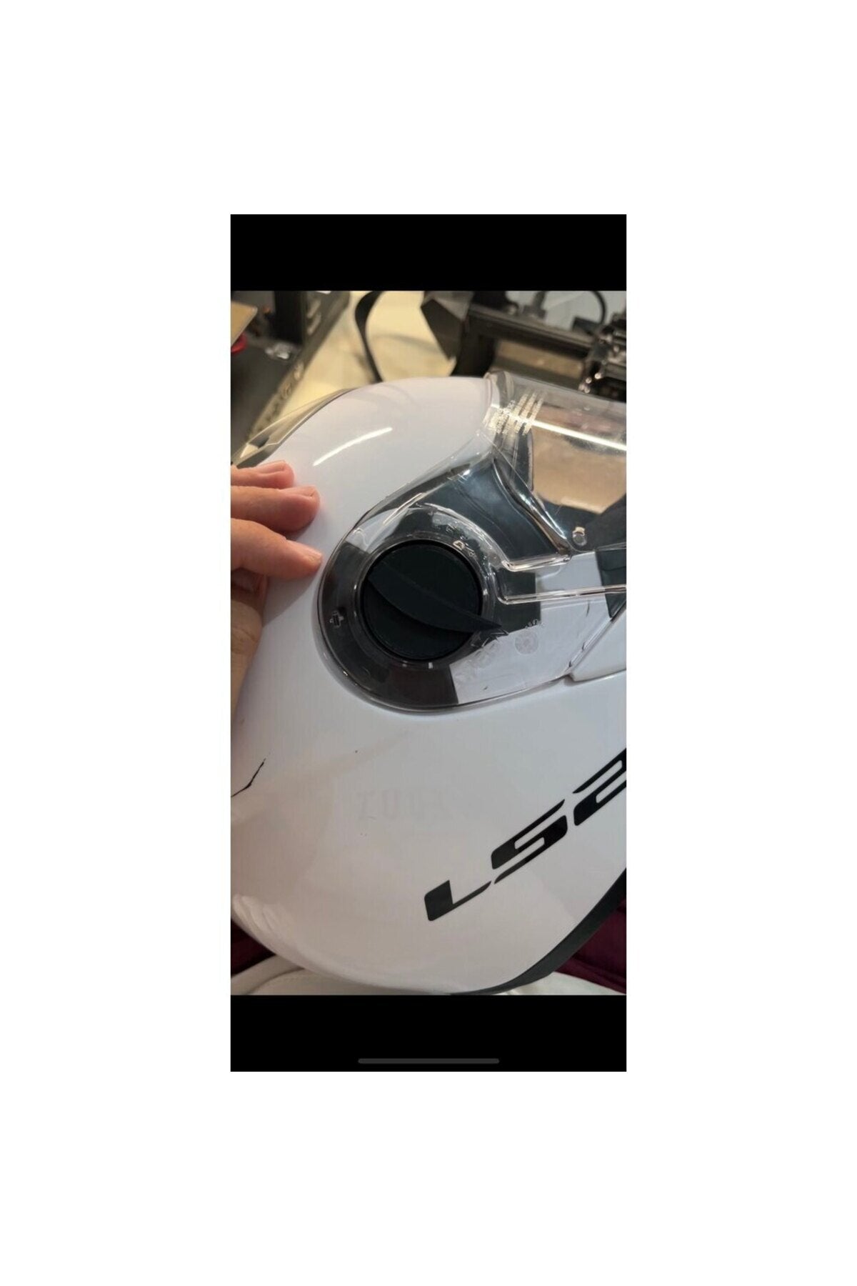 LS2 kask Cam Tutamak Düğmesi