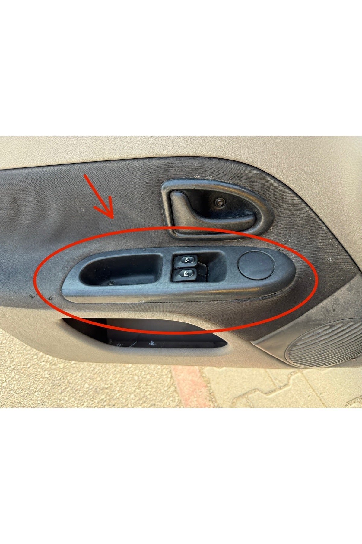 Renault Clio - Renault Symbol Thalia - Symbol cam düğme çerçevesi