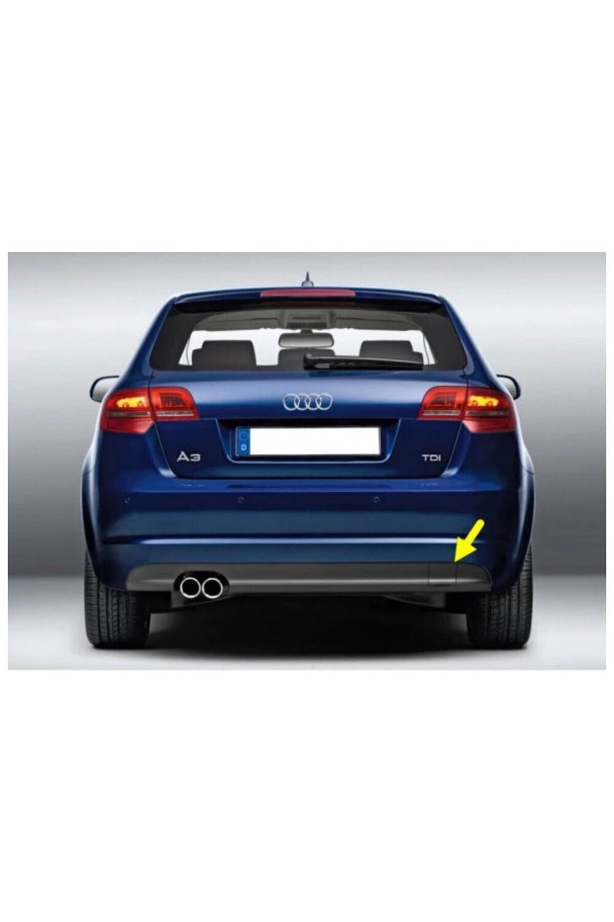 Audi A3 2009-2013 Uyumlu Arka tampon Çeki Demiri Kapağı