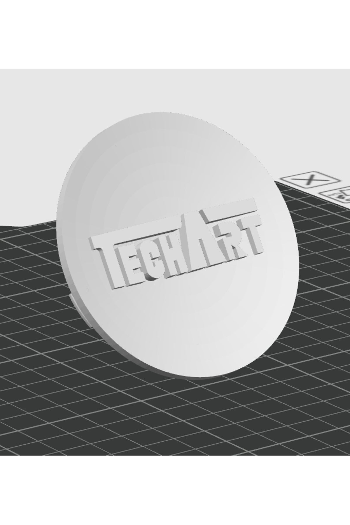 Porsche tekerlek göbeği kapağı (techart)