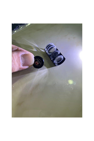Under-door logo fixing device