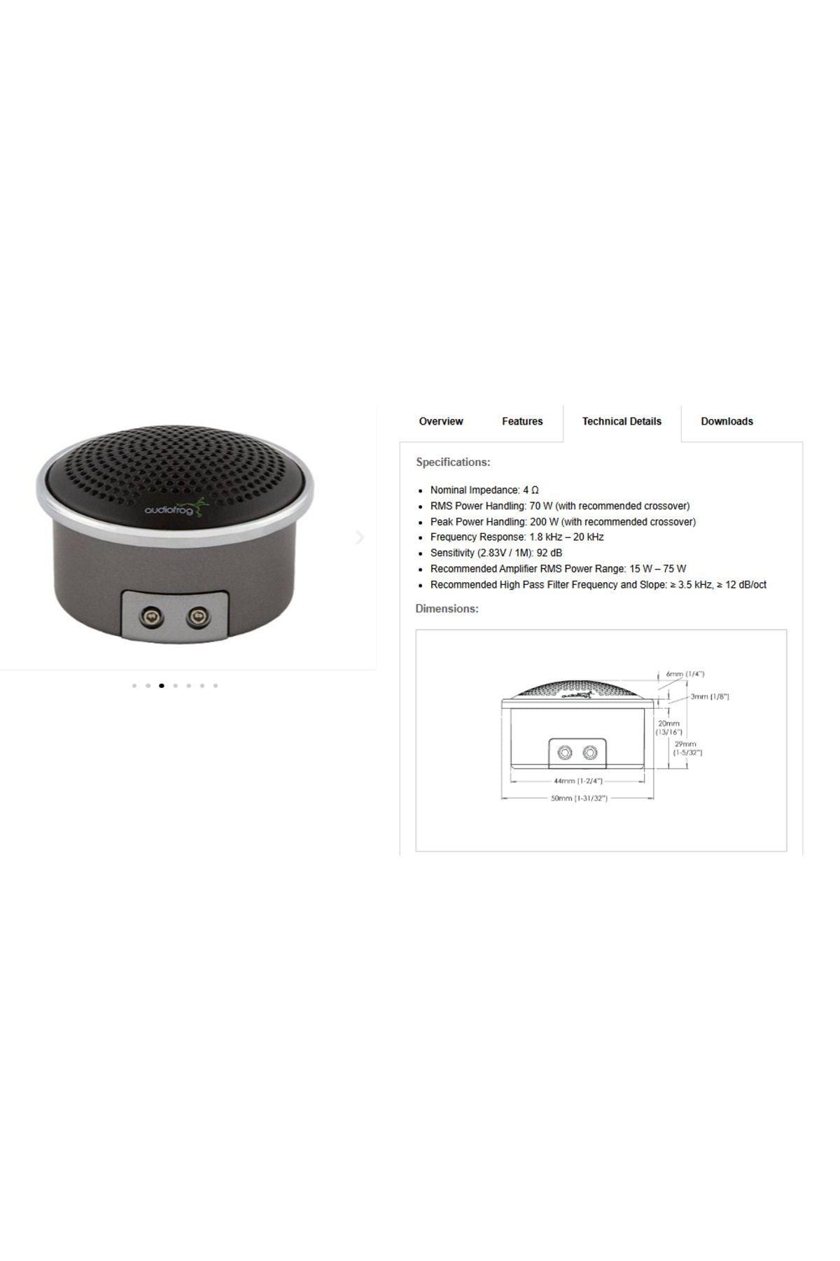POD FOR AUDIOFROG GS25 AND GS10