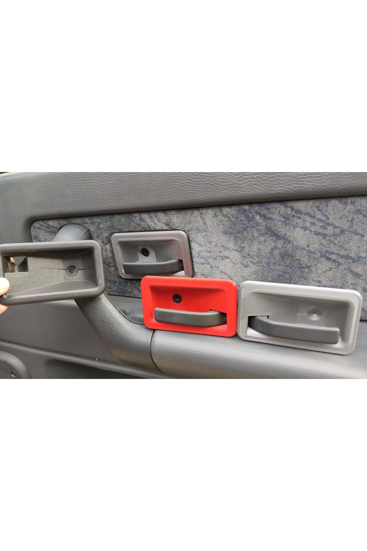 Renault Clio 1 Kapı Kolu Çerçevesi Siyah Renk 3D