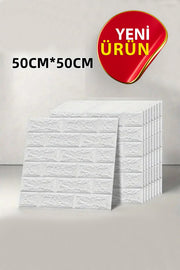 3D Alçı Dekor Tuğla