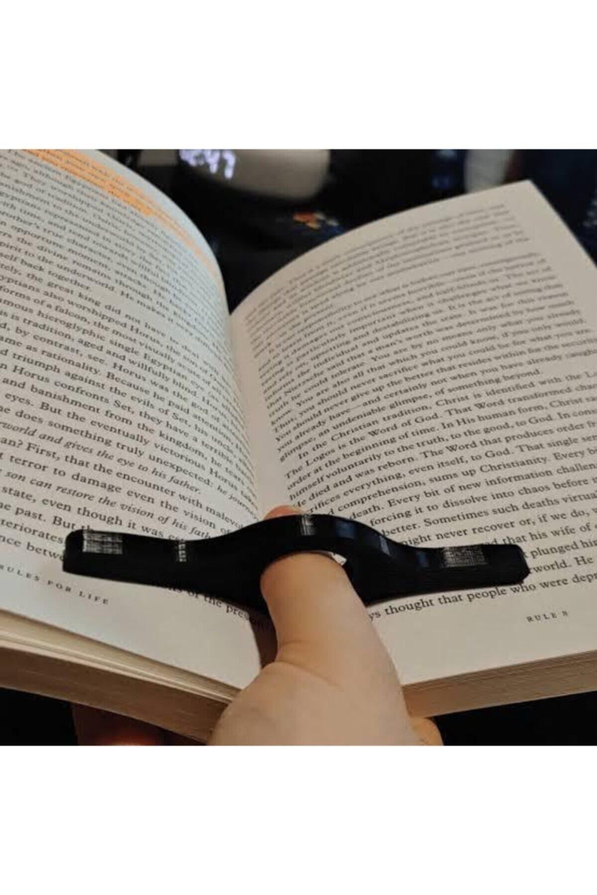 Thumb Hole Book Page Holder Reading Device
