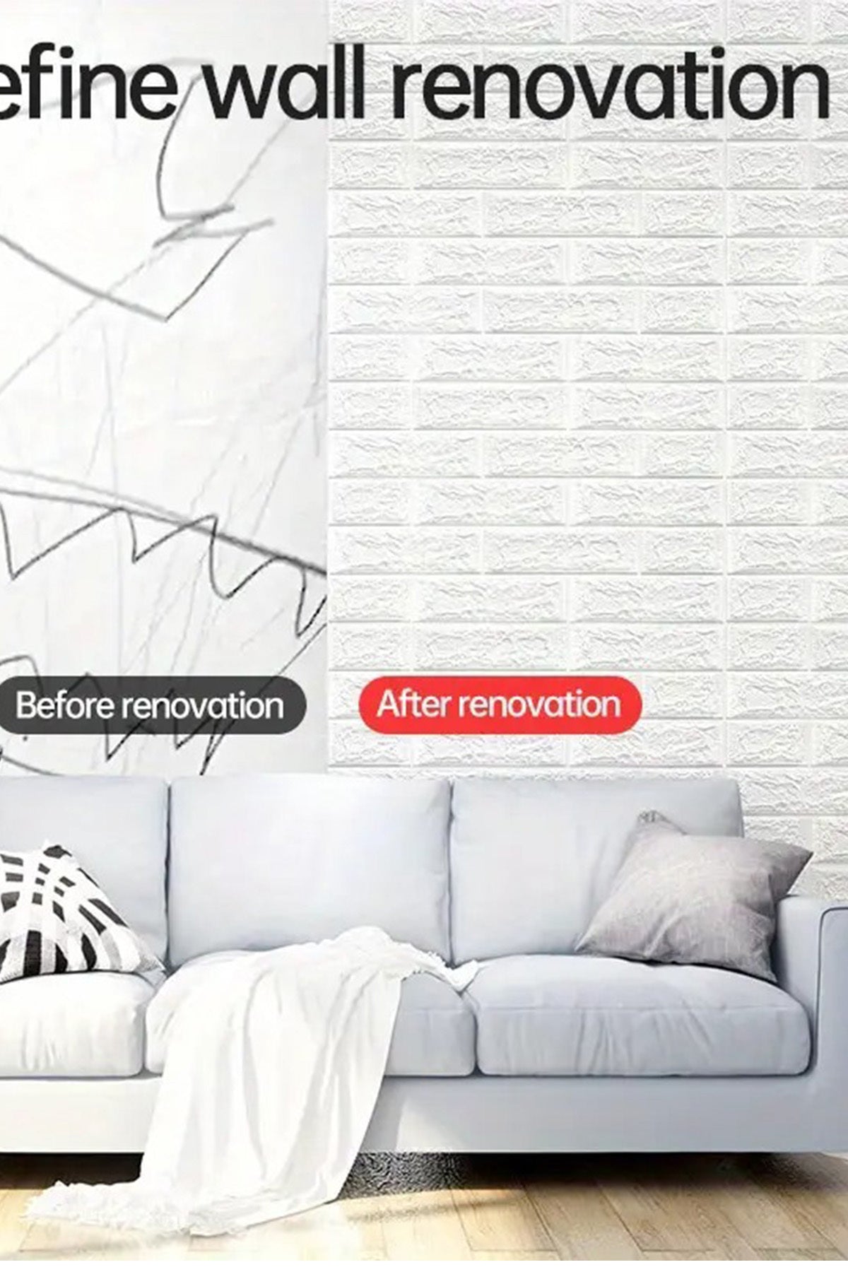 3D Alçı Dekor Tuğla