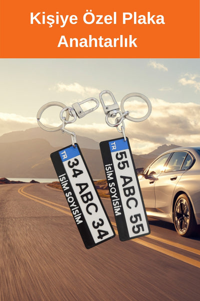 Kişiye Özel Isim Yazılı Plaka Anahtarlık, Anahtarlık Hediye