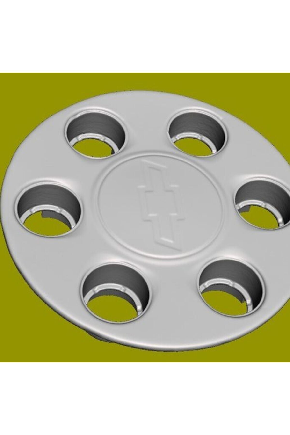 Chevrolet hubcap + bolt