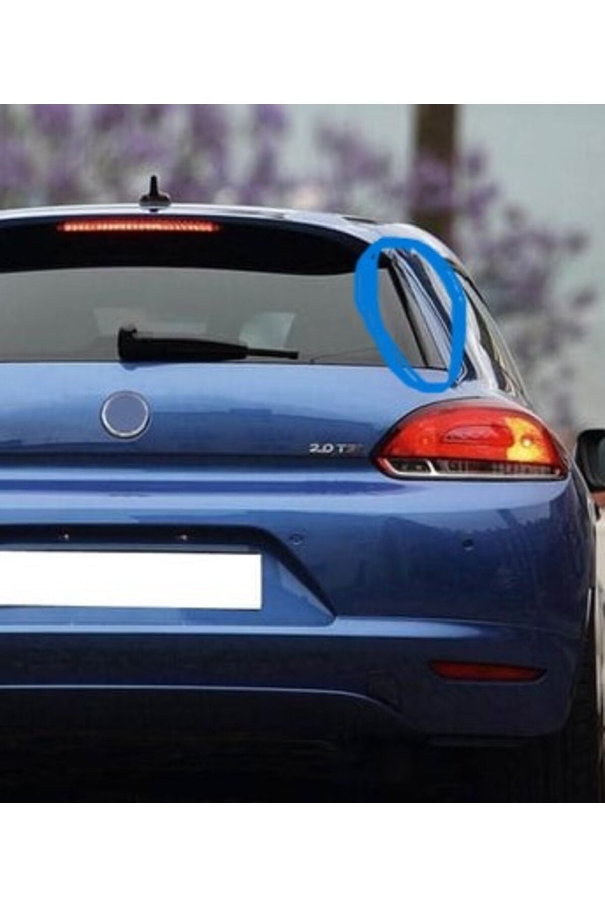vw scirocco rear window trim