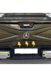Mercedes X class arka plaka aydınlatma yuvaları