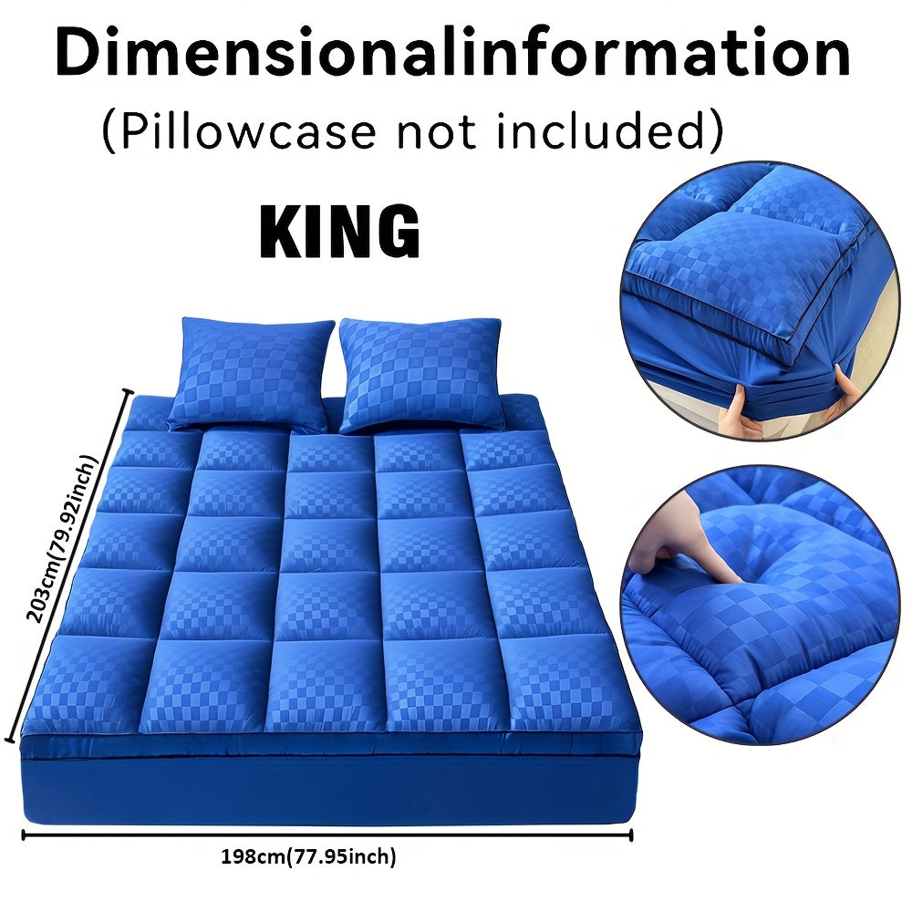 Mattress Topper, Extra Thick Mattress Pad Pillow Top Mattress Cover Quilted Fitted Mattress Protector Top Stretches Up 8-21\" Deep Pocket Cooling, Mattress Topper With 1000GSM
