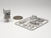 Pikselli İskelet Mini Figür – 3D Baskılı Anahtarlık