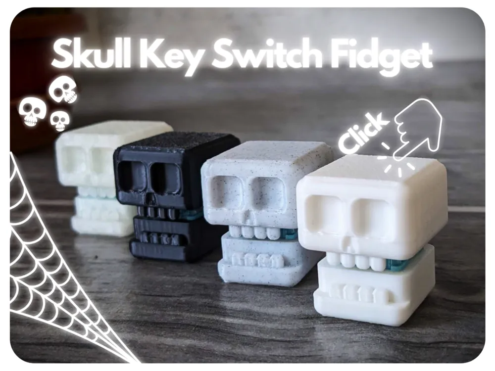 Kuru Kafa Tuş Anahtarlı Fidget Oyuncağı – 3D Baskılı