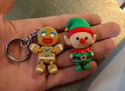 Yılbaşı Mini Figür Seti (Elf ve Kurabiye Adam) – 3D Baskılı