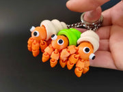 Eklemli Keşiş Yengeci Figürü – 3D Baskılı Oyuncak