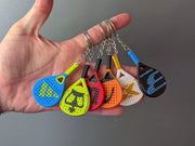 Mini Padel Raketi Anahtarlık – 3D Baskılı Spor Aksesuarı