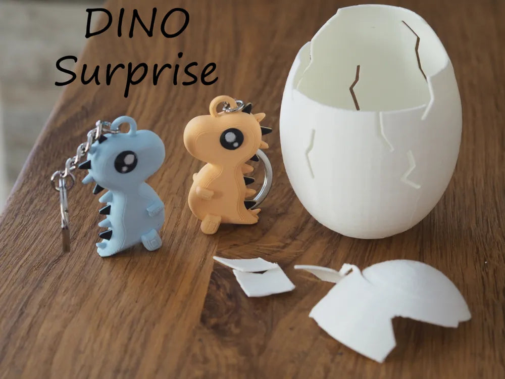 Sürpriz Yumurta İçinde Mini Dinozor – 3D Baskılı Oyuncak