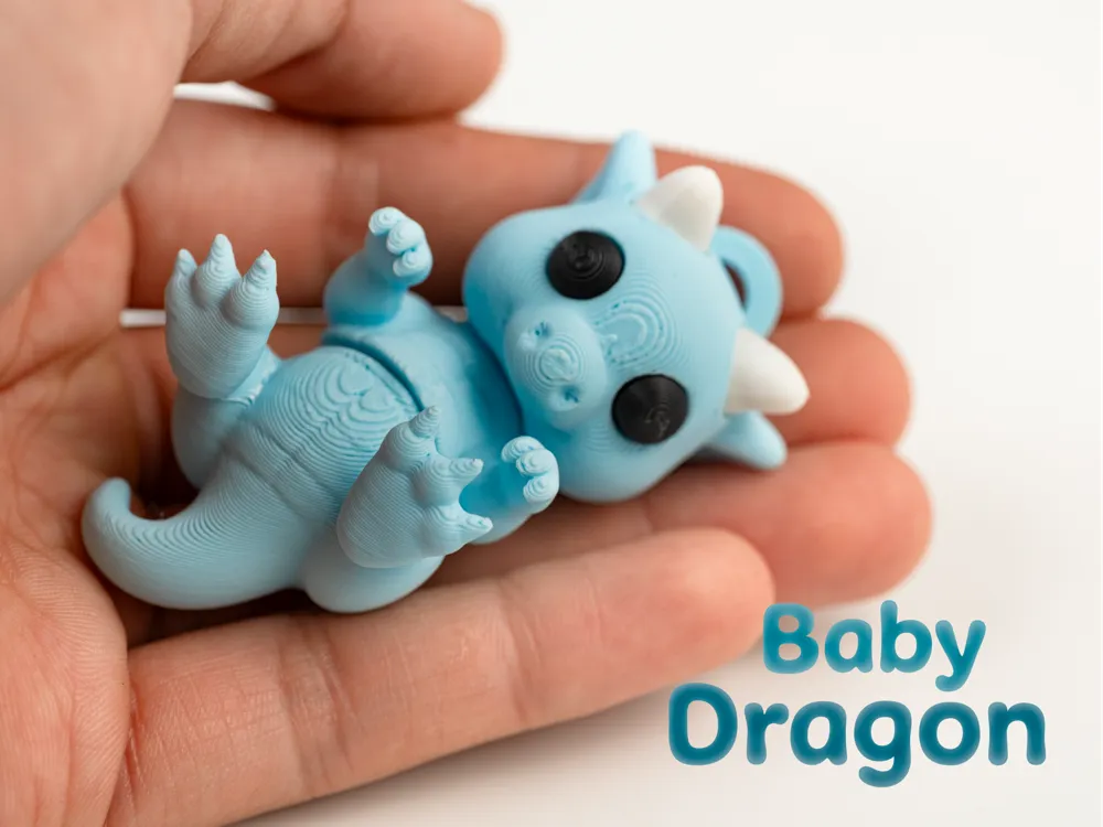 Mini Eklemli Ejderha Figürü – Esnek 3D Baskılı Anahtarlık