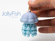 Eklemli Denizanası Figürü – 3D Baskılı Anahtarlık