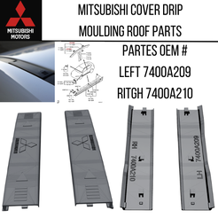 Mitsubishi Uyumlu Dış Yan Süsleme Parçası